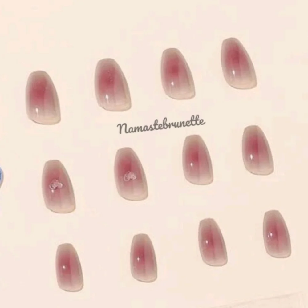 2/$16 Hearts & Bows Coffin Press On Nails